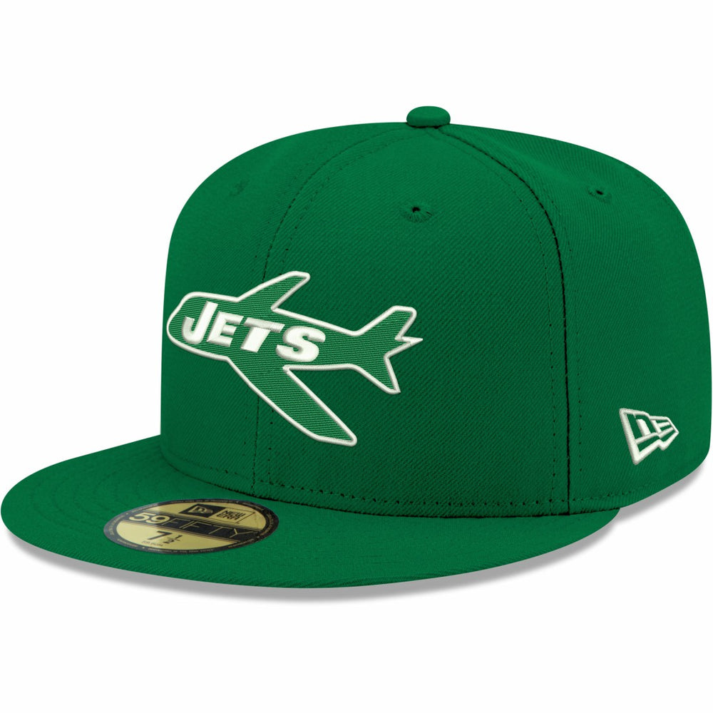 New York Jets New Era Omaha Throwback 59FIFTY Fitted Hat - Kelly Green - NFL