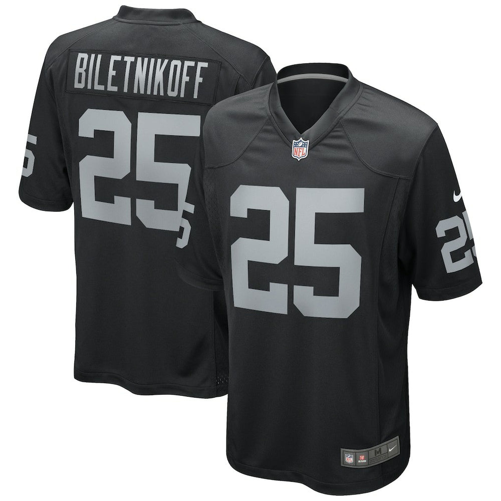 Fred Biletnikoff Las Vegas Raiders Game Retired Player Jersey - Black - Nike