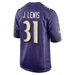 Jamal Lewis Baltimore Ravens Game Retired Player Jersey - Purple - Nike