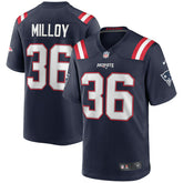 Lawyer Milloy New England Patriots Game Retired Player Jersey - Navy - Nike
