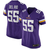 Jack Del Rio Minnesota Vikings Women's Game Retired Player Jersey - Purple - Nike