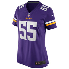 Jack Del Rio Minnesota Vikings Women's Game Retired Player Jersey - Purple - Nike