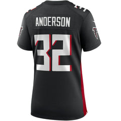 Jamal Anderson Atlanta Falcons Women's Game Retired Player Jersey - Black - Nike