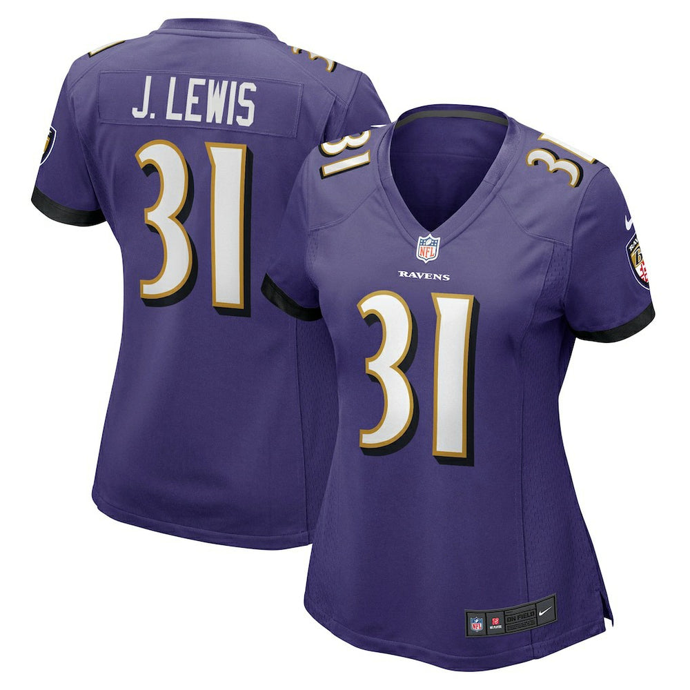 Jamal Lewis Baltimore Ravens Women's Game Retired Player Jersey - Purple - Nike