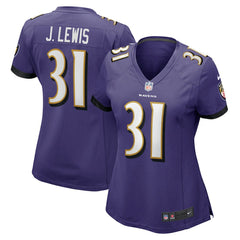 Jamal Lewis Baltimore Ravens Women's Game Retired Player Jersey - Purple - Nike