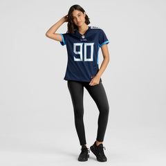 Jevon Kearse Tennessee Titans Women's Game Retired Player Jersey - Navy - Nike