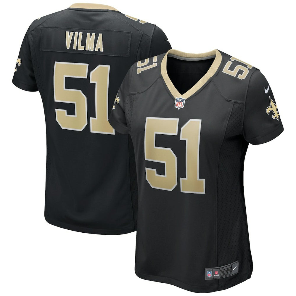 Jonathan Vilma New Orleans Saints Women's Game Retired Player Jersey - Black - Nike