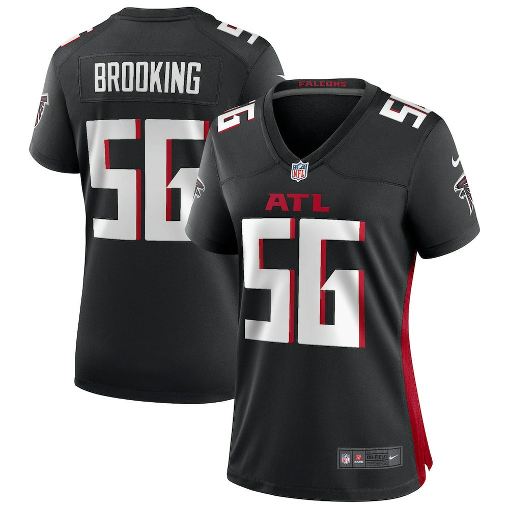 Keith Brooking Atlanta Falcons Women's Game Retired Player Jersey - Black - Nike