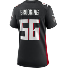 Keith Brooking Atlanta Falcons Women's Game Retired Player Jersey - Black - Nike