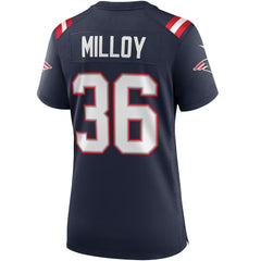Lawyer Milloy New England Patriots Women's Game Retired Player Jersey - Navy - Nike