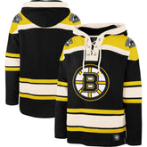 Boston Bruins '47 Superior Lacer Hoodie - Black | 47 brand Clearance