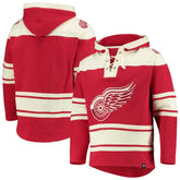 Detroit Red Wings '47 Superior Lacer Hoodie - Red | 47 brand online
