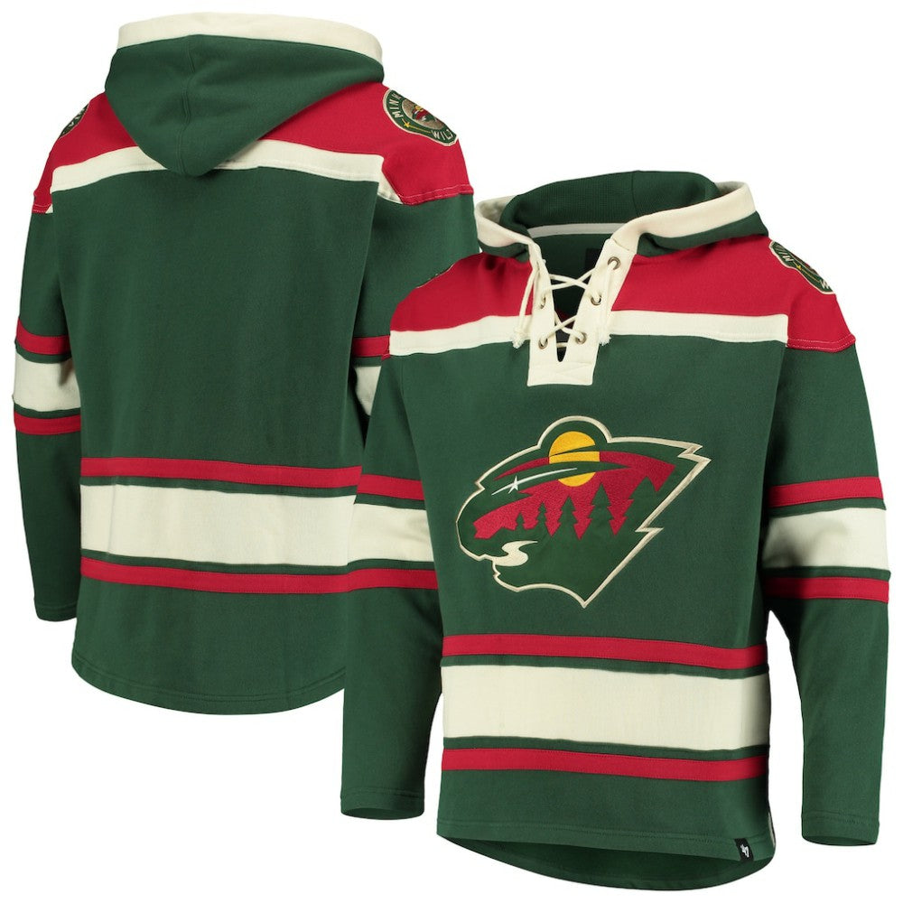 Minnesota Wild '47 Superior Lacer Hoodie - Green | 47 brand discount