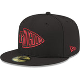 Kansas City Chiefs New Era Omaha 59FIFTY Fitted Hat - Black - NFL