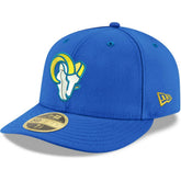Los Angeles Rams New Era Omaha Low Profile 59FIFTY Fitted Team Hat - Royal - NFL