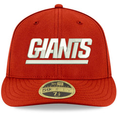 New York Giants New Era Omaha Throwback Low Profile 59FIFTY Fitted Hat - Red - NFL
