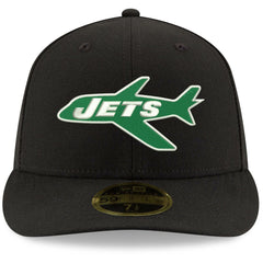 New York Jets New Era Omaha Throwback Low Profile 59FIFTY Fitted Hat - Black - NFL