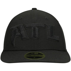 Atlanta Falcons New Era Alternate Logo Black on Black Low Profile 59FIFTY II Fitted Hat - Black - NFL