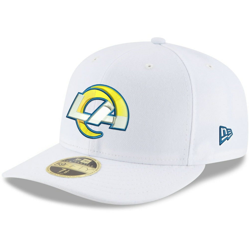 Los Angeles Rams New Era Omaha Low Profile 59FIFTY Fitted Hat - White - NFL