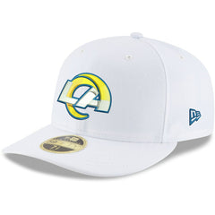 Los Angeles Rams New Era Omaha Low Profile 59FIFTY Fitted Hat - White - NFL