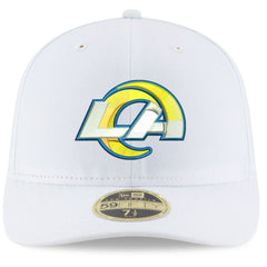 Los Angeles Rams New Era Omaha Low Profile 59FIFTY Fitted Hat - White - NFL