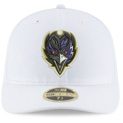 Baltimore Ravens New Era Omaha Low Profile 59FIFTY Fitted Hat - White - NFL