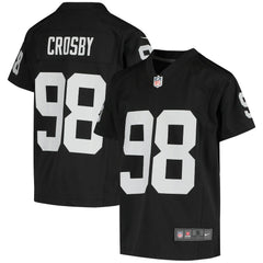 Maxx Crosby Las Vegas Raiders Youth Game Jersey - Black - Nike