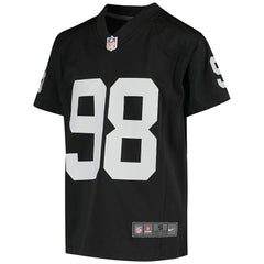 Maxx Crosby Las Vegas Raiders Youth Game Jersey - Black - Nike