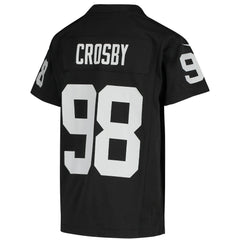 Maxx Crosby Las Vegas Raiders Youth Game Jersey - Black - Nike