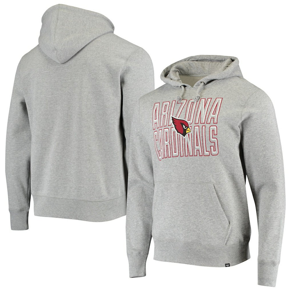 Arizona Cardinals '47 Bevel Pullover Hoodie - Heathered Gray - 47 brand