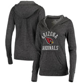 Arizona Cardinals Women's Doubleface Slub Pullover Hoodie - Black - Fanatics