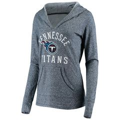 Tennessee Titans Women's Doubleface Slub Pullover Hoodie - Heather Navy - Fanatics