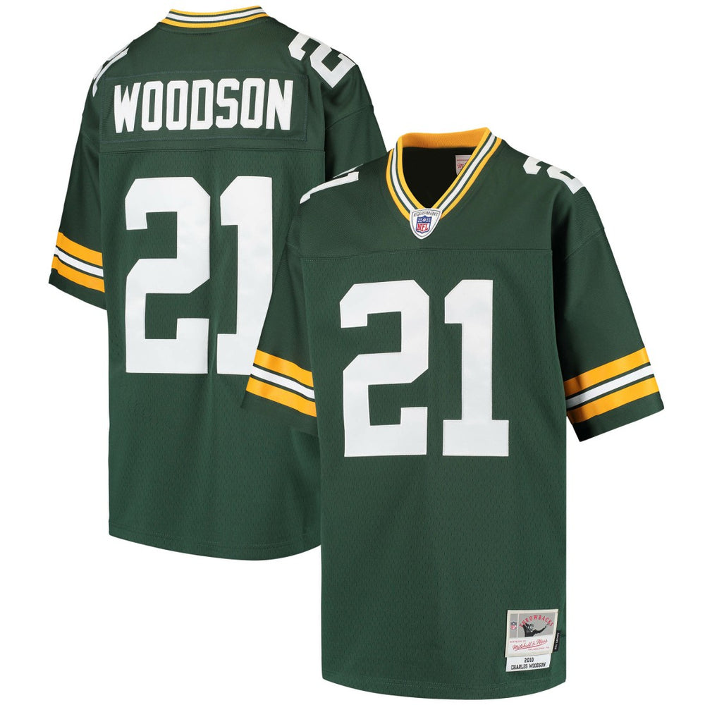 Charles Woodson Green Bay Packers Youth Retired Player Legacy Jersey - Green - Mitchell & Ness