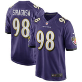 Tony Siragusa Baltimore Ravens Game Retired Player Jersey - Purple - Nike