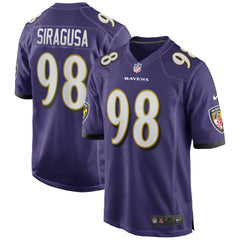 Tony Siragusa Baltimore Ravens Game Retired Player Jersey - Purple - Nike