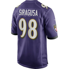Tony Siragusa Baltimore Ravens Game Retired Player Jersey - Purple - Nike