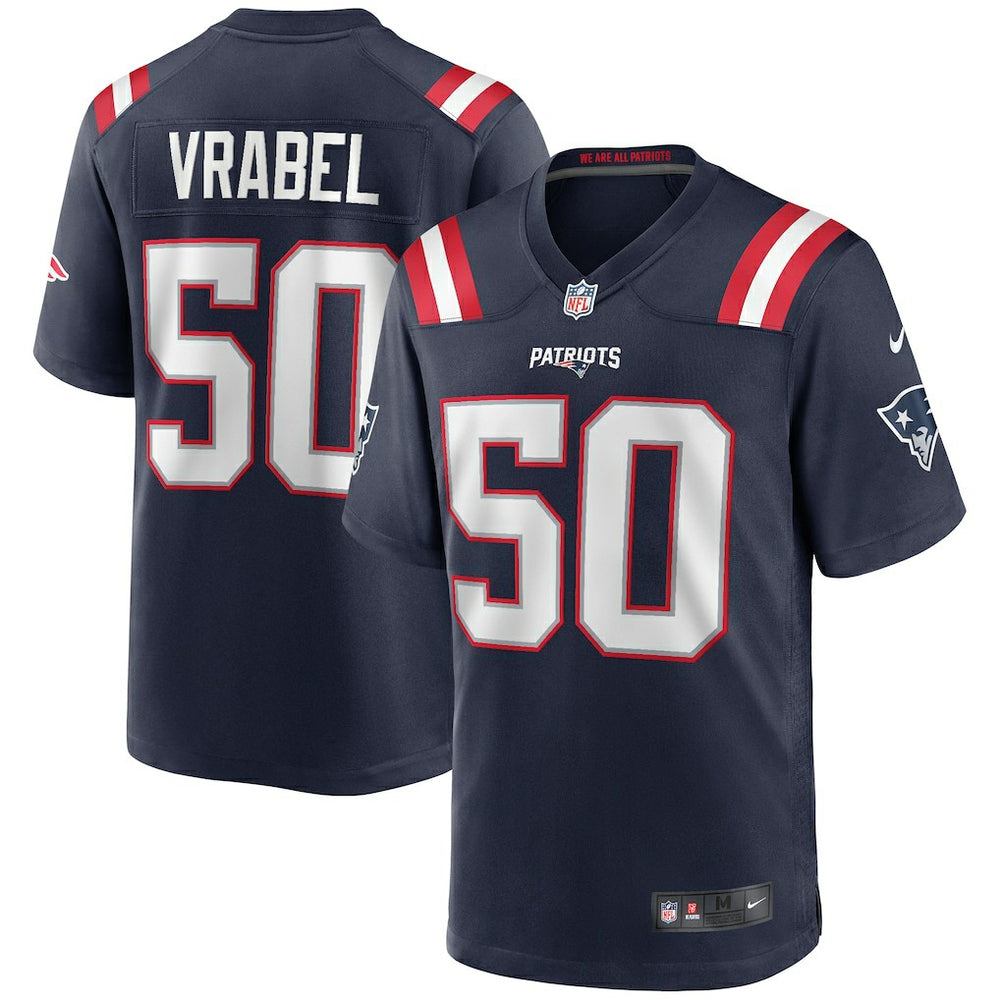 Mike Vrabel New England Patriots Game Retired Player Jersey - Navy - Nike