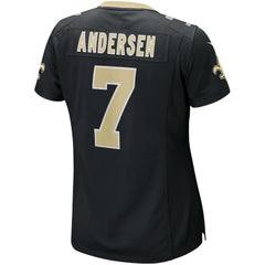 Morten Andersen New Orleans Saints Women's Game Retired Player Jersey - Black - Nike