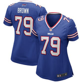 Ruben Brown Buffalo Bills Women's Game Retired Player Jersey - Royal - Nike