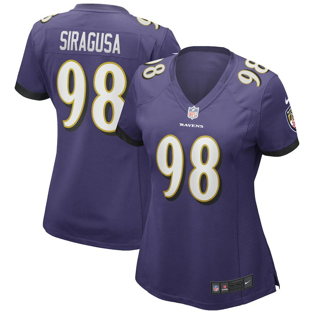 Tony Siragusa Baltimore Ravens Women's Game Retired Player Jersey - Purple - Nike