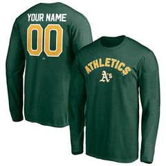 Athletics Personalized Winning Streak Name & Number Long Sleeve T-Shirt Discount