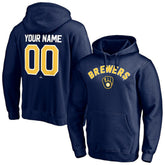 Milwaukee Brewers Personalized Winning Streak Name & Number Pullover Hoodie for sale
