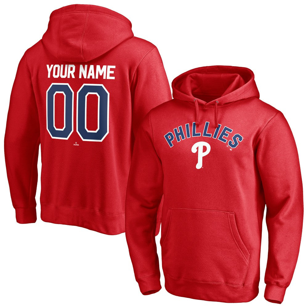 Philadelphia Phillies Personalized Winning Streak Name & Number Pullover Hoodie Discount