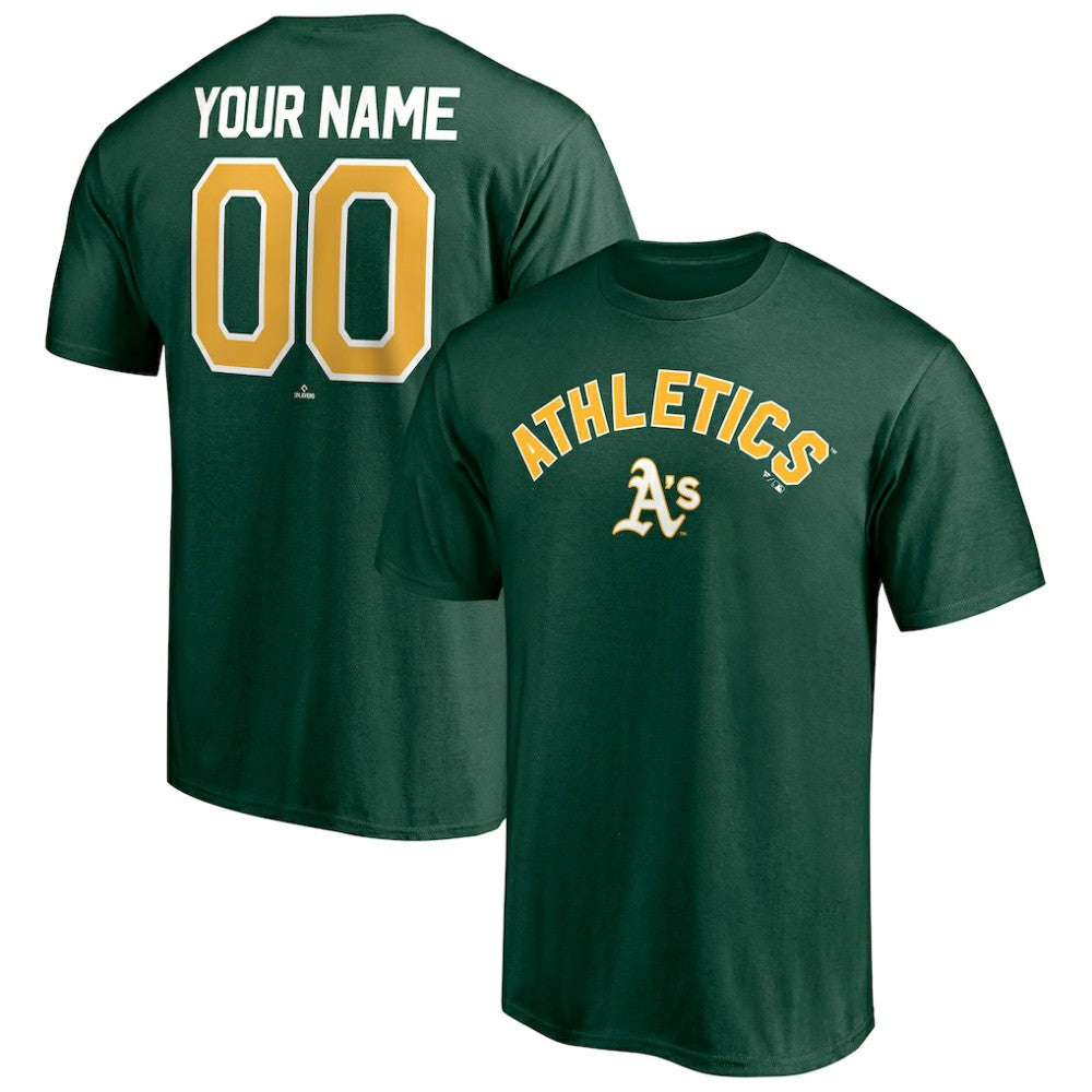 Athletics Personalized Team Winning Streak Name & Number T-Shirt Discount
