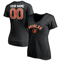 Baltimore Orioles Women's Personalized Winning Streak Name & Number V-Neck T-Shirt Online