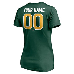 Athletics Women's Personalized Winning Streak Name & Number V-Neck T-Shirt for sale