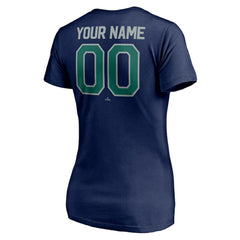 Seattle Mariners Women's Personalized Winning Streak Name & Number V-Neck T-Shirt Outlet