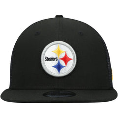 Pittsburgh Steelers New Era Shade Trucker 9FIFTY Snapback Hat - Black - NFL