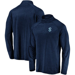Seattle Kraken Fanatics Primary Logo Quarter-Zip Pullover Fleece Jacket - Navy | Fanatics sale
