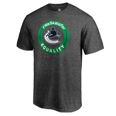 Vancouver Canucks #WeSkateFor T-Shirt - Heather Gray | NHL sale